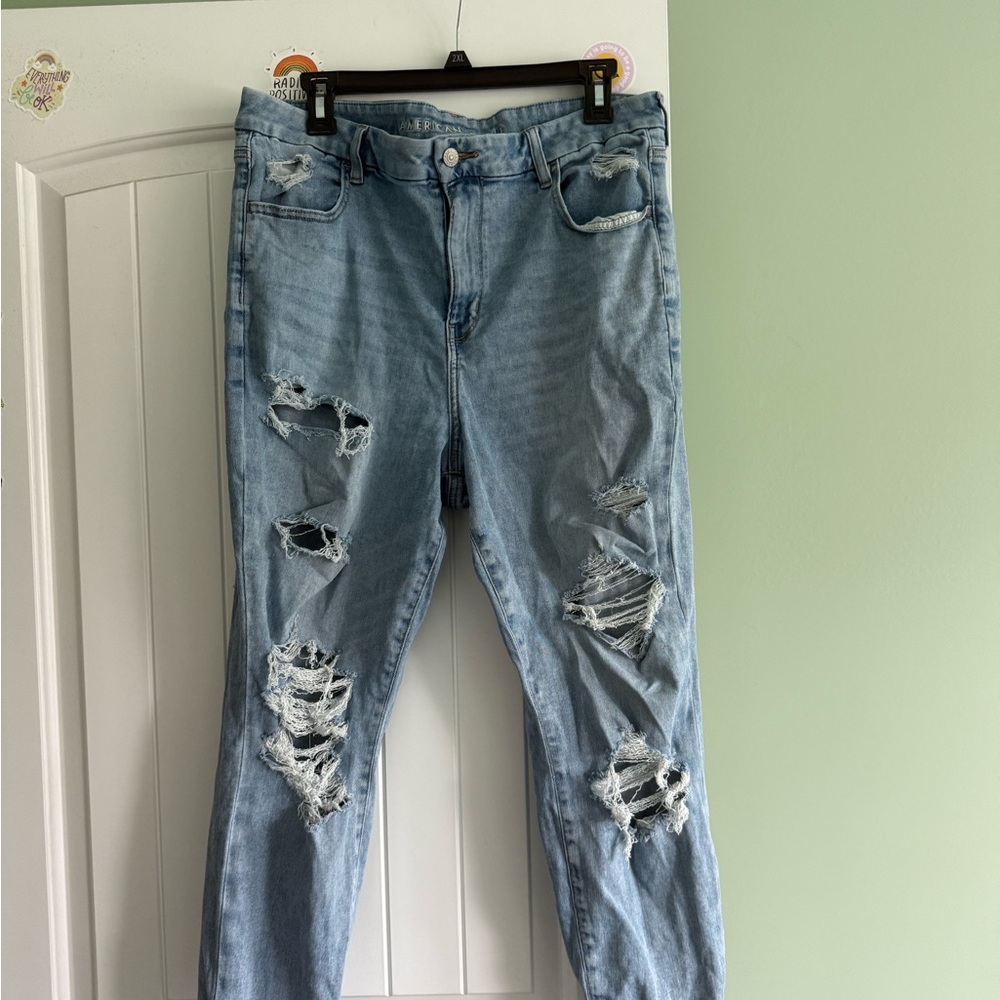 American Eagle Outfitters Curvy Blue Jeggings
